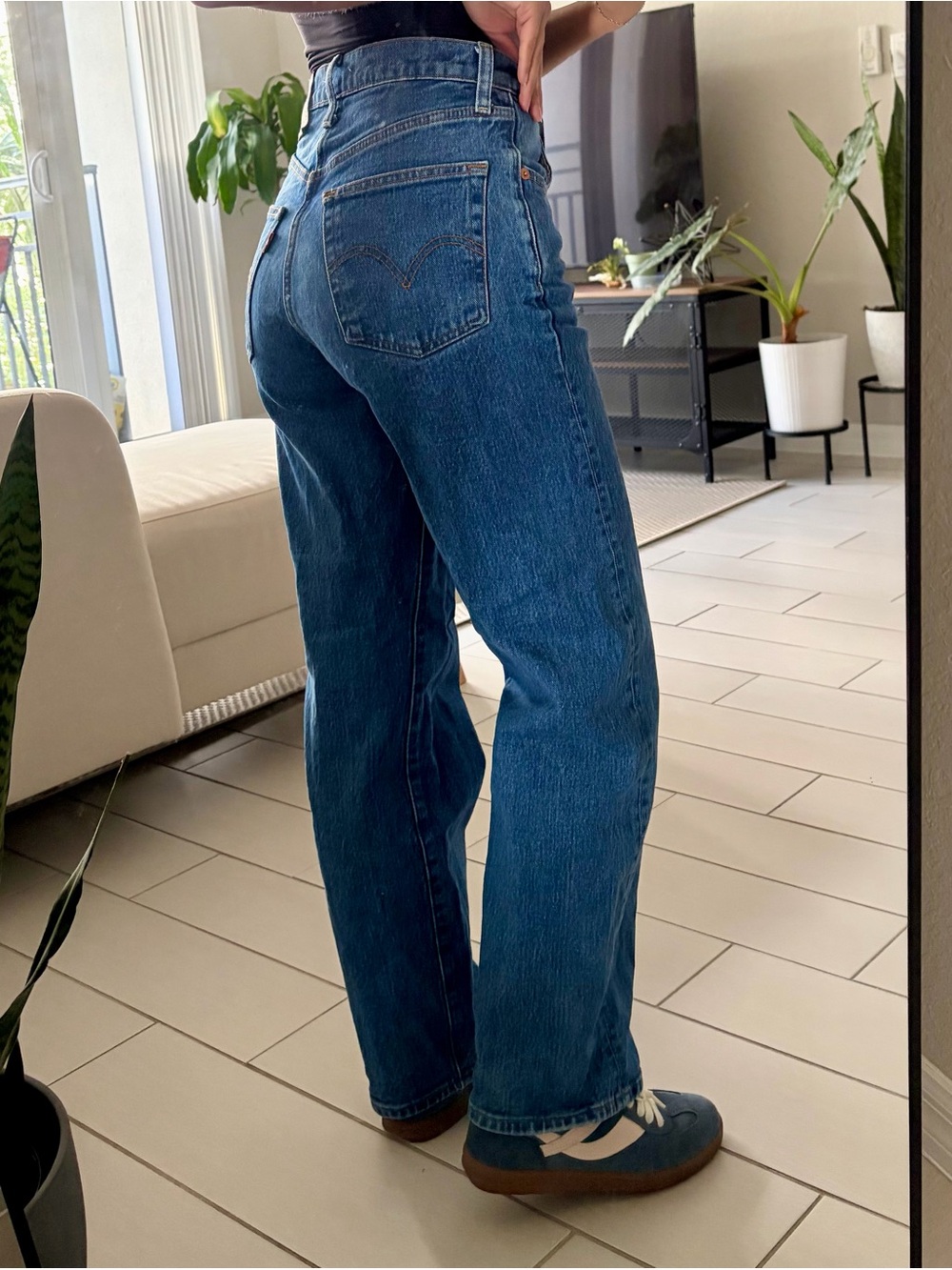 Levi's Relaxed Straight Jeans - Deep Blue Denim